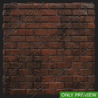 PBR Texture of Wall Bricks Dirty #2